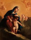 POLAZZO Francesco Madonna Col Bambino In Gloria, E Angeli POLAZZO Francesco Madonna Col Bambino In Gloria, E Angeli