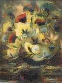 POLIMENO Paolo Bouquet Of Anemones Flowers POLIMENO Paolo Bouquet Of Anemones Flowers