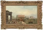 POLLENTINE Alfred Ansicht Von Venedig Mit Figurenstaffage POLLENTINE Alfred Ansicht Von Venedig Mit Figurenstaffage
