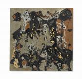 POLLOCK Jackson Silver & Black Square I POLLOCK Jackson Silver & Black Square I