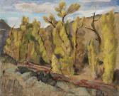 POOR Henry Varnum Landscape With A Man On Horseback POOR Henry Varnum Landscape With A Man On Horseback