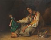 PORTAELS Jean-François Jeune Musicienne Au Tambourin PORTAELS Jean-François Jeune Musicienne Au Tambourin