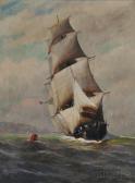 porter vivian forsythe American Clipper Ship Rounding Buoy 4 porter vivian forsythe American Clipper Ship Rounding Buoy 4