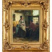 PORTIELJE Edward Antoon Untitled (interior Scene With Couple) PORTIELJE Edward Antoon Untitled (interior Scene With Couple)