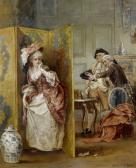 POTT Laslett John Interior With A Lady And Two Gentlemen POTT Laslett John Interior With A Lady And Two Gentlemen