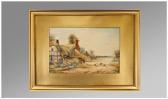 POTTER Ernest T. Country Cottage Scene POTTER Ernest T. Country Cottage Scene