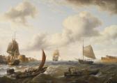 POWELL Charles Martin British Men Of War And Other Ships Off The Coast In Choppy Seas POWELL Charles Martin British Men Of War And Other Ships Off The Coast In Choppy Seas