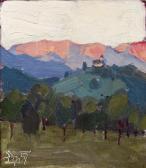 PRACHENSKY Wilhelm Nikolaus Tiroler Abendstimmung (kalvarienberg) PRACHENSKY Wilhelm Nikolaus Tiroler Abendstimmung (kalvarienberg)