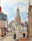 PRENDERGAST MYLES Continental Views Depicting Place St. Sauveur PRENDERGAST MYLES Continental Views Depicting Place St. Sauveur