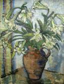 PRESCOTT Claude Still Life Of Liliesin A Jug PRESCOTT Claude Still Life Of Liliesin A Jug