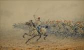 PRIANISHNIKOV Ivan Petrovich The Attack Of The Russian Cavalry Regiment PRIANISHNIKOV Ivan Petrovich The Attack Of The Russian Cavalry Regiment
