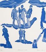 PRICE Joanna Blue Calligraphic Handshake PRICE Joanna Blue Calligraphic Handshake