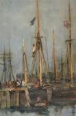 PRIESTMAN Bertram Walter Fishing Boats In Harbour PRIESTMAN Bertram Walter Fishing Boats In Harbour