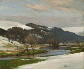 PRIESTMAN Bertram Walter Winterlicheflußlandschaft PRIESTMAN Bertram Walter Winterlicheflußlandschaft
