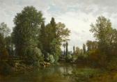 PRON Hector An Idyllic View Of The Seine PRON Hector An Idyllic View Of The Seine