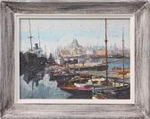 prudnikov Harbor Scene prudnikov Harbor Scene