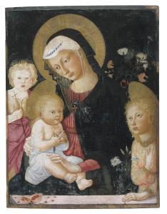  Pseudo Pier Francesco Florentino - The Madonna And Child With A Goldfinch