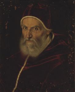 Scipione Pulzone Il Gaetano - Portrait Of Pope Gregory Xiii, Bust-length 