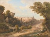PURSER William View Of Constantinople With Camels Watering And Travellers On Atrack In The Foreground PURSER William View Of Constantinople With Camels Watering And Travellers On Atrack In The Foreground