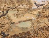 PURVIS Frederic Birds In Flight Amongst Trees PURVIS Frederic Birds In Flight Amongst Trees