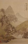 QING DYNASTY, QIANLONG PERIOD Figures In A Landscape QING DYNASTY, QIANLONG PERIOD Figures In A Landscape
