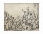 QUAST Pieter Jansz. A Quack Selling A Remedy To Peasants In A Market QUAST Pieter Jansz. A Quack Selling A Remedy To Peasants In A Market