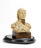 R. POOLE Thomas A Wax Portrait Memorial Bust Of Nelson, On Awooden Plinth, Under A Glass Dome R. POOLE Thomas A Wax Portrait Memorial Bust Of Nelson, On Awooden Plinth, Under A Glass Dome