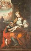 RAAB Ignaz Joseph The Beatified Aleydis With Bernard Of Clairvaux RAAB Ignaz Joseph The Beatified Aleydis With Bernard Of Clairvaux