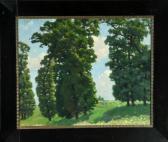 RABENDING Fritz Sommerliche Baumlandschaft RABENDING Fritz Sommerliche Baumlandschaft