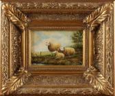 Raes W. Sheep In Landscape Raes W. Sheep In Landscape
