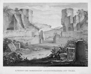 Johan Anton Alban Ramboux - Ansicht Des Roemischen Amphitheaters Bey Trier