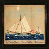 rasmussen christian jensen Ship Portrait Of The Danish Yacht Hansine Rasmine rasmussen christian jensen Ship Portrait Of The Danish Yacht Hansine Rasmine