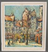 RASMUSSEN Preben Village Scene RASMUSSEN Preben Village Scene
