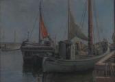 RASSMUSSEN Christian Harbor Scene RASSMUSSEN Christian Harbor Scene