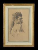 RATINCKX Joseph Leopold Studio Study Of A Male Model RATINCKX Joseph Leopold Studio Study Of A Male Model