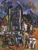 RATTNER Abraham L'eglise De Gallardon RATTNER Abraham L'eglise De Gallardon