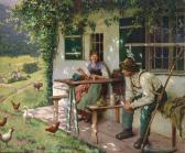 RAU Emil Youngcouple Outside A Farmhouse In Upper Bavaria RAU Emil Youngcouple Outside A Farmhouse In Upper Bavaria