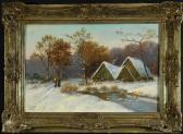 RAUCH Franz Winterlandschaft Mit Reisigsammlerinnen RAUCH Franz Winterlandschaft Mit Reisigsammlerinnen