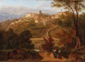 RAULIN Alexandre View Of The Palazzo Barberini In Palestrina RAULIN Alexandre View Of The Palazzo Barberini In Palestrina