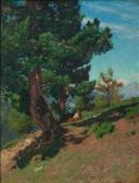 RAVEL Edouard John E. Le Repos Sous Les Arolles, Chandolin RAVEL Edouard John E. Le Repos Sous Les Arolles, Chandolin