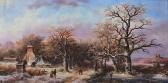 REDON H Figures In A Winter Landscape REDON H Figures In A Winter Landscape