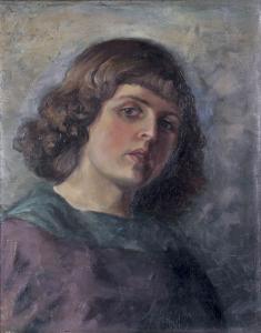 <b>Wilhelm Reetz</b> - Portrait Of A Young Woman - reetz__wilhelm-portrait_of_a_young_woman~OM8eb300~10356_20090309_MAR09_762