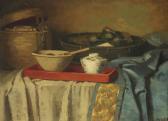 REGTEREN ALTENA van Marie Engelina A Still Life With Bowls On A Draped Table REGTEREN ALTENA van Marie Engelina A Still Life With Bowls On A Draped Table