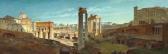 REICHERT Carl Panoramic View From Rome Overlooking The Roman Forum REICHERT Carl Panoramic View From Rome Overlooking The Roman Forum