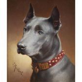 REICHERT Carl Portrait Of A Great Dane REICHERT Carl Portrait Of A Great Dane