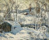 REIFFEL Charles Houses In A Winter Landscape REIFFEL Charles Houses In A Winter Landscape
