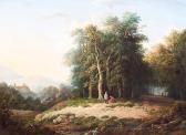 REIJNDERS Izaac Wood Gatherers In A Hilly Countryside REIJNDERS Izaac Wood Gatherers In A Hilly Countryside