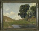 REINDL Hans Seeufer Mit Laubbäumen In Den Bergen REINDL Hans Seeufer Mit Laubbäumen In Den Bergen