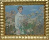 reinecken kate Portrait De Femme Dans Un Champ De Fleurs reinecken kate Portrait De Femme Dans Un Champ De Fleurs