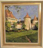 REINER Hans Stadtmauer Mit Kirche REINER Hans Stadtmauer Mit Kirche